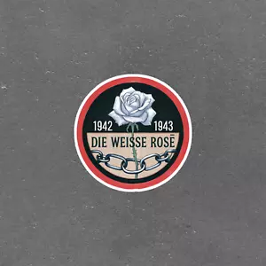 Vintage 1942-1943 Die Weisse Rose Anti-Nazi Resistance Sticker #916 - Picture 1 of 1