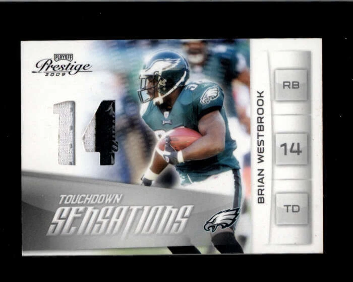 BRAIN WESTBROOK 2009 PRESTIGE TOUCHDOWN SENSATIONS JERSEY PATCH #01/50 BC9261 - Image 1 of 1