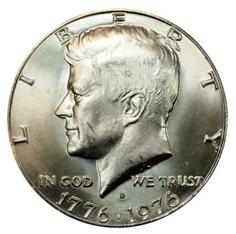 1976 D Bicentennial Kennedy Half Dollar Uncirculated Cover
