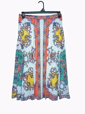 Flying Tomato Womens Pleated Skirt  Baroque-style Large, Side Zipper - Image 1 of 4