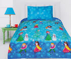 Snow Princess Comforter Set Quilt Doona Girls Bedding Kids Snowman Snow Queen