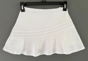 Girls Adidas Tennis Golf Skort Skirt Athletic Solid White Medium 12 10 - Picture 1 of 3