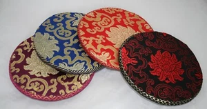 KLANGSCHALEN KISSEN Untersetzer ca. 17 cm TIBET NEPAL BUDDHA   Farbwahl  MC24A - Bild 1 von 10