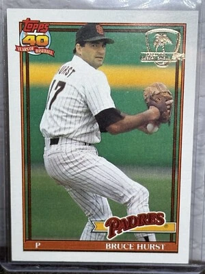 1991 Topps Operation Desert Shield #64 Bruce Hurst San Diego Padres casi nuevo Foto 1 de 2