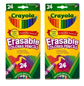 Lápices de colores borrables Crayola colores surtidos, paquete de 24, ENVÍO GRATUITO - Imagen 1 de 3