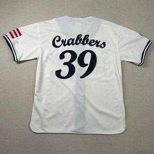 Camiseta de béisbol Santurce Crabbers para hombre M Latina Cuba parches puntada cangrejeros - Imagen 1 de 12