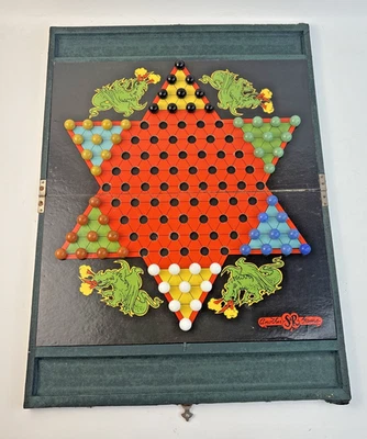Vintage S &R Game Chinese Checkers Complete with Marbles Hard Case - Image 1 of 4