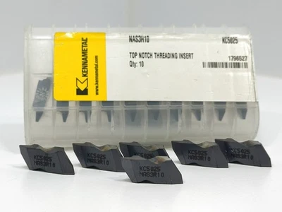 KENNAMETAL NAS3R10 New Carbide Threading Inserts 1796527 Grade KC5025 16pcs - Image 1 of 2