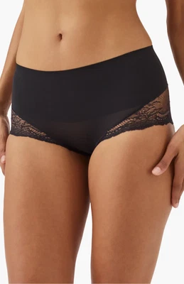 Calcinha SPANX Undie-tectável preta de renda hi-hipster tamanho pequeno 1307 - Imagem 1 de 3