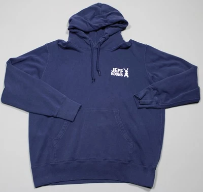 Толстовка с капюшоном мужская Jeff Koons Uniqlo большая темно-синяя кролик художественный пуловер толстовка - Изображение 1 из 4