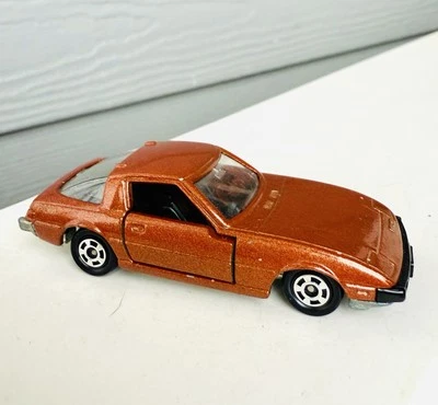 Vintage 1979 Tomica Tomy No.50 1:60 Diecast Brown Mazda Savanna RX-7 Japan - Image 1 of 4