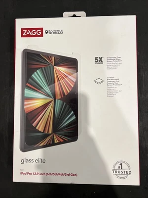 Zagg Glass Elite Ipad Pro 12.9-inch 6th/5th/4th/3rd Gen Screen Protector OpenBox - Image 1 of 4