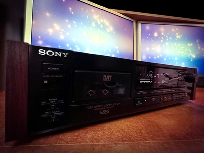 SONY DTC-55ES 🌈RaRe🌈 Vintage Stereo DAT Recorder Wood Side Panels - Image 1 of 4
