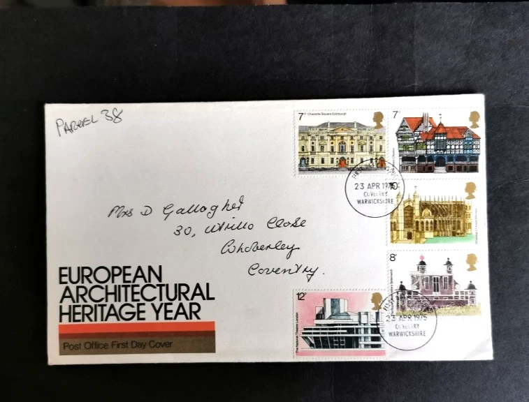 GB FIRST DAY COVER 1975 European Architectural Heritage Year FDC - COVENTRY PMK - Image 1 of 1