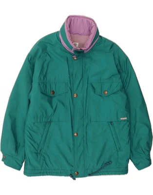 COLMAR Mens Hooded Windbreaker Jacket IT 52 Large Green Polyester BV01 - Image 1 of 4
