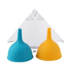 100 Mesh Silicone Large Paper Funnel Set 101pcs Paint Mixing Paper - Afbeelding 1 van 8