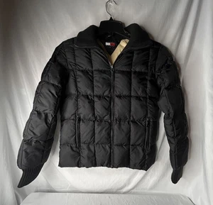 Vintage 90’s Tommy Hilfiger Black US Olympic Ski Team Puffer Coat Womens Petite Gr. S - Bild 1 von 11