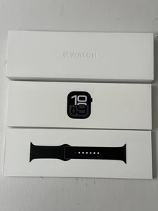 Bracelet sport noir Apple Watch Series 10 46 mm - noir jais Al-A3003 (GPS + cellulaire) - Photo 1 sur 7