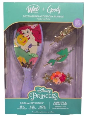 Disney Little Mermaid Princess Ariel Wet Brush + Goody Accessory Bundle Box - Image 1 of 4
