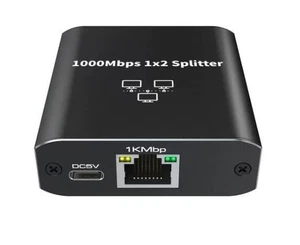 Gigabit 1 in 2 out network allocator Rj45 - Afbeelding 1 van 7