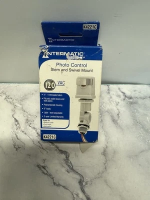 Intermatic K4221C 120-Volt Stem Swivel Mount Thermal Photocontrol (Photocell) - Image 1 of 4