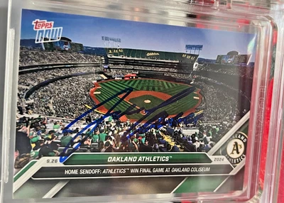 Oakland Athletics - Último Juego 2024 MLB Topps AHORA 760 José Canseco Auto ¡CERTIFICADO DE AUTENTICIDAD BAJO! Foto 1 de 4