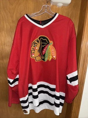 CCM NHL Chicago Blackhawks NHL XL CAMISETA ROJA (B75) Foto 1 de 4