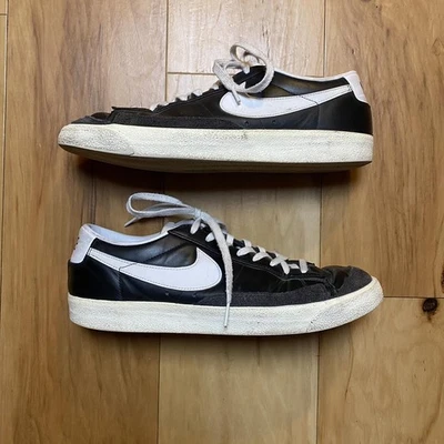 Nike Blazer Low '77 Vntg Men's Sneakers Black White Da6364-001 Size 12.5 - Image 1 of 4