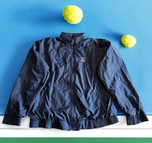 RARE! BOAST PALM BEACH FLORIDA TENNIS CLUB MENS XL NAVY BLUE ZIP UP NYLON JACKET - Picture 1 of 16