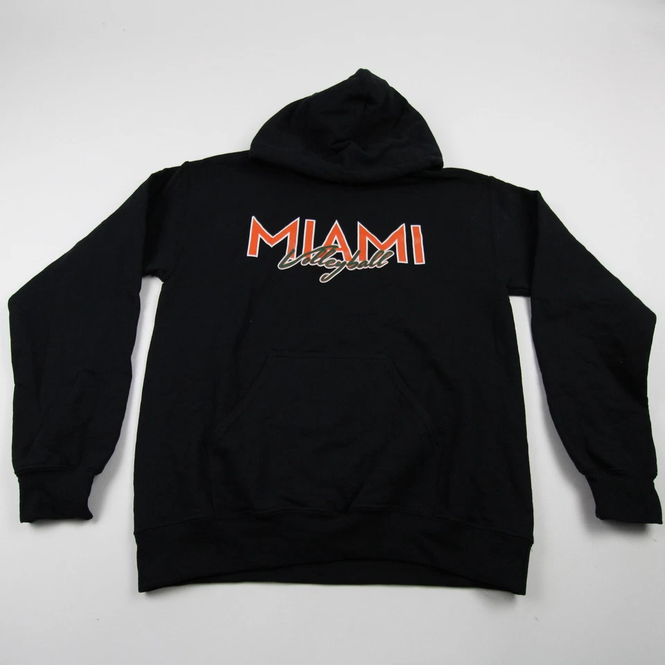 Miami Hurricanes Gildan Sweatshirt Men's Black Used - Image 1 of 4