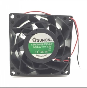 1 Pc. New KDE2408PTS3-6A DC24V 1.5W 8038 8CM 2Pin Cooling Fan - Picture 1 of 4