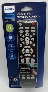Philips Universal TV Remote Control SRP9368D/27 6 Devices Backlit Sound Bar  NEW - Picture 1 of 4