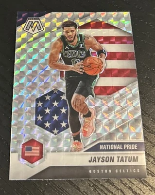 2020-21 Panini Mosaic Jayson Tatum National Pride Mosaic Silver Prizm - Image 1 of 2