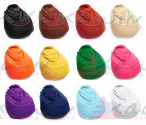 POUF POLTRONA ECOPELLE PUF PUUF VUOTO VERSIONE XXL SACCO FANTOZZI - Foto 1 di 10