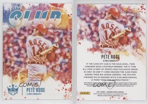 2021 Panini Diamond Kings The Club Holo Blue /99 Pete Rose #TC-11