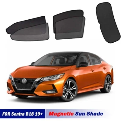 Magnetic Sun Shades For Nissan Sentra B18 19+ Front Rear Back Windows Sun Blind - Image 1 of 4