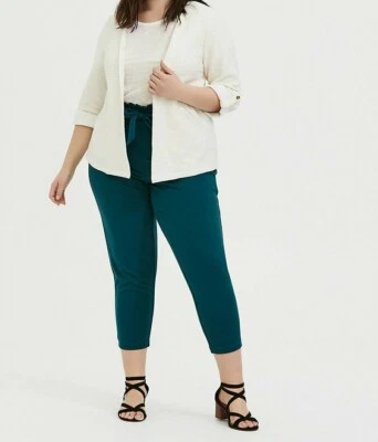 Jaqueta suéter Torrid Boucle frente aberta marfim 4 4X 26 #11221 - Imagem 1 de 3