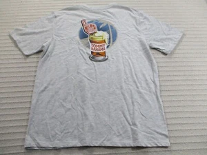 Tommy Bahama Men Shirt Medium Gray Football Thirst Round Draft Crew Neck Tee New - Picture 1 of 11