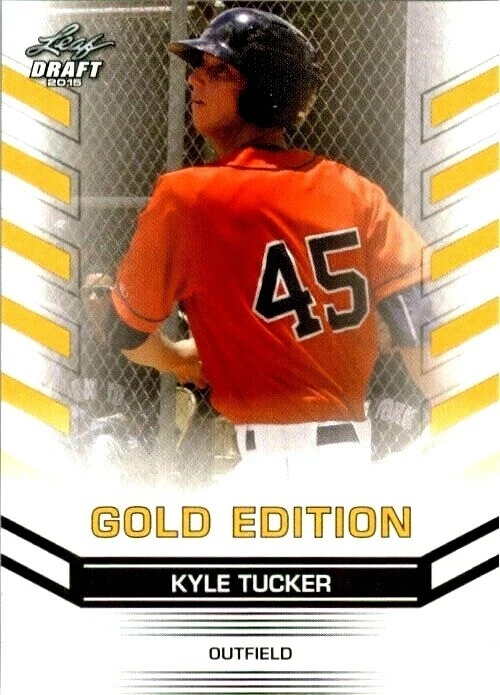 "MINT" KYLE TUCKER 2015 LEAF DRAFT "GOLD PARALLEL EDITION" ROOKIE CARD #30! - Image 1 of 1
