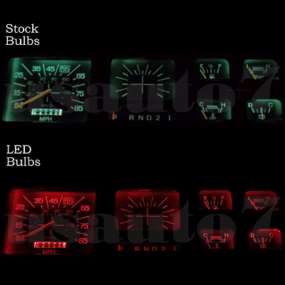 Dash Cluster Gauge RED LEDS LIGHTS KIT Fit 80-86 Ford F100 F150 F250 F350 Bronco Foto 1 de 4