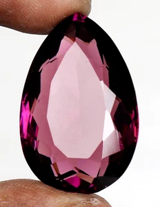 AAA+ Large Purple Amethyst 80.00 Ct. Pear Cut Loose Gemstone Gift for Pendant - Picture 1 of 9