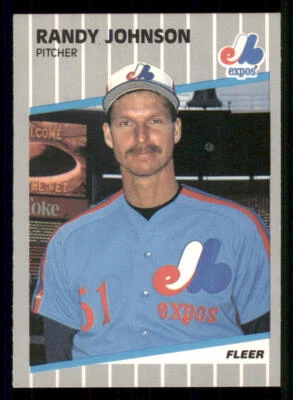 1989 Fleer #381 Randy Johnson RC - Image 1 of 2