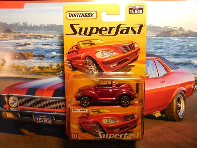 Matchbox Superfast Chrysler PT Cruiser CONVERTIBLE #10 LIMITED RUN RARE FREE SHP - Image 1 of 3
