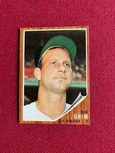 1962, Bob Grim, # 564, Topps "High Number" Baseball Card (Scarce / Vintage) - Picture 1 of 2