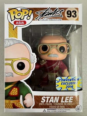 Stan Lee (Guan Yu Red) 93 ~ Vinilo Funko Pop ~ Exclusivo ASIA PopLife 2016 + P/P Foto 1 de 4