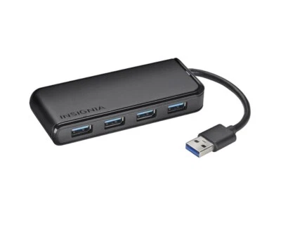 Insignia NS-PCH6430 4-Port USB 3.0 Travel Hub - Black - Image 1 of 4
