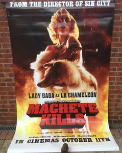 Cinema Banner: MACHETE KILLS 2013 (La Chameleon) Danny Trejo Lady Gaga - Picture 1 of 9