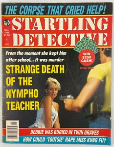 Startling Detective Magazine, November 1986, Vintage True Crime Stories, Pulp - Picture 1 of 4