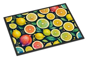 Colorful Lemons Indoor or Outdoor Mat 18x27 DAC1836MAT - Picture 1 of 4