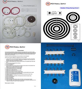 Kit básico de puesta a punto Gottlieb Bronco Pinball 1977 - incluye kit de anillo de goma - Imagen 1 de 2